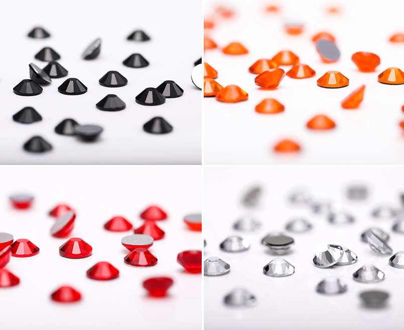 aurora round flat backs